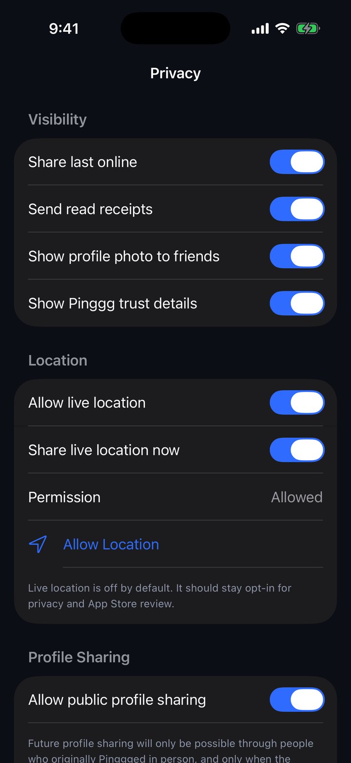 Privacy controls